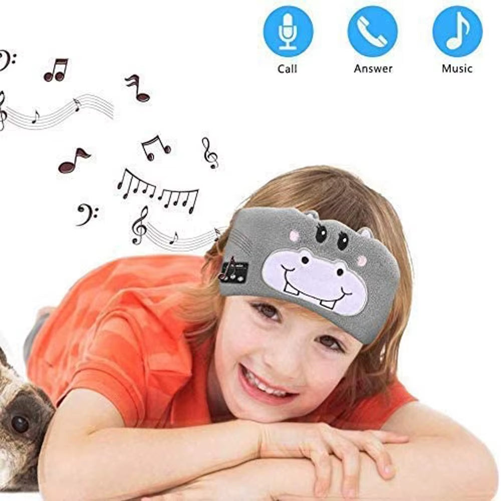 Kids Headphones Cute Cartoon Headphones Bluetooth 5.0 Headband Headphones for Kids Sleep Headband for Girls Boys Teens OEM ODM