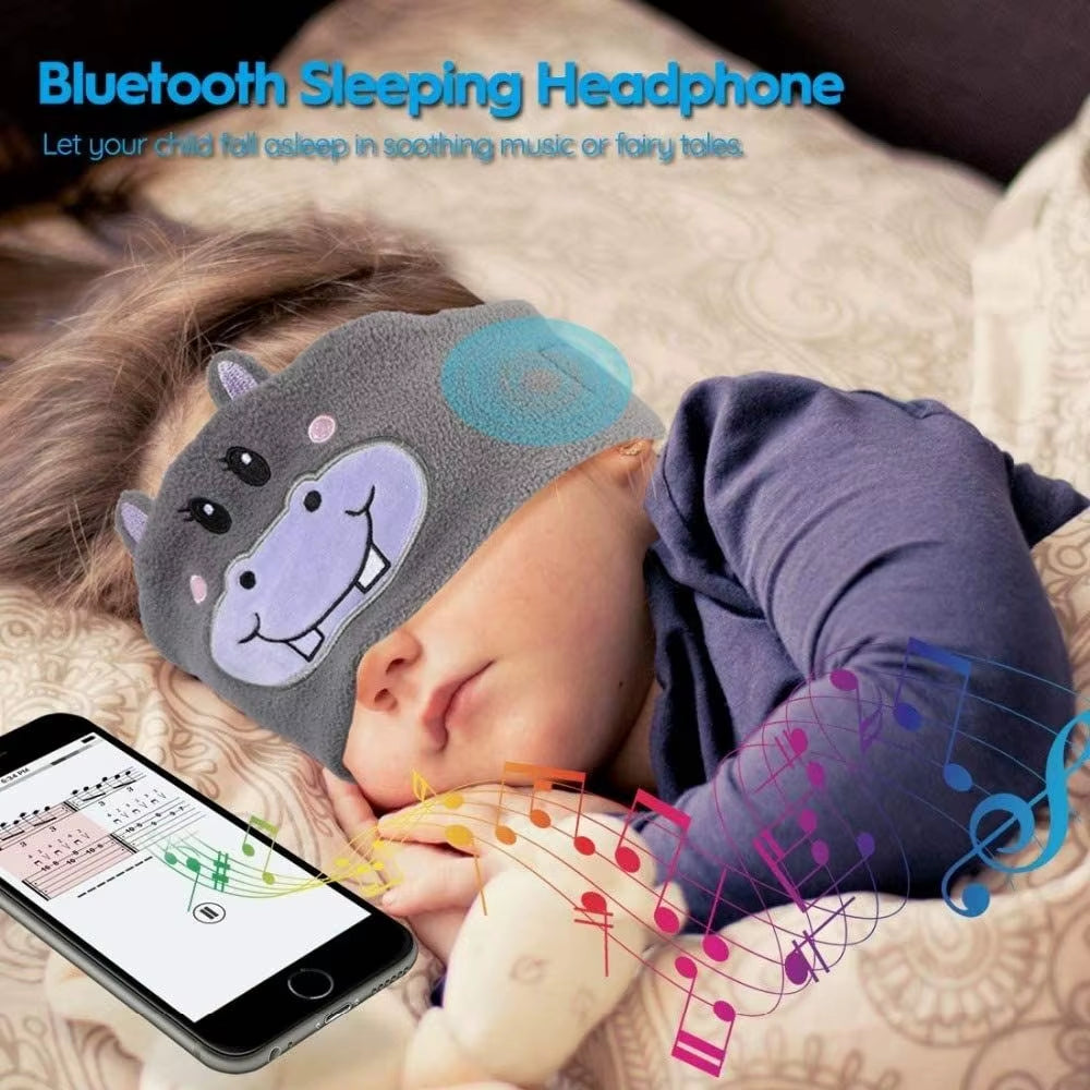 Kids Headphones Cute Cartoon Headphones Bluetooth 5.0 Headband Headphones for Kids Sleep Headband for Girls Boys Teens OEM ODM